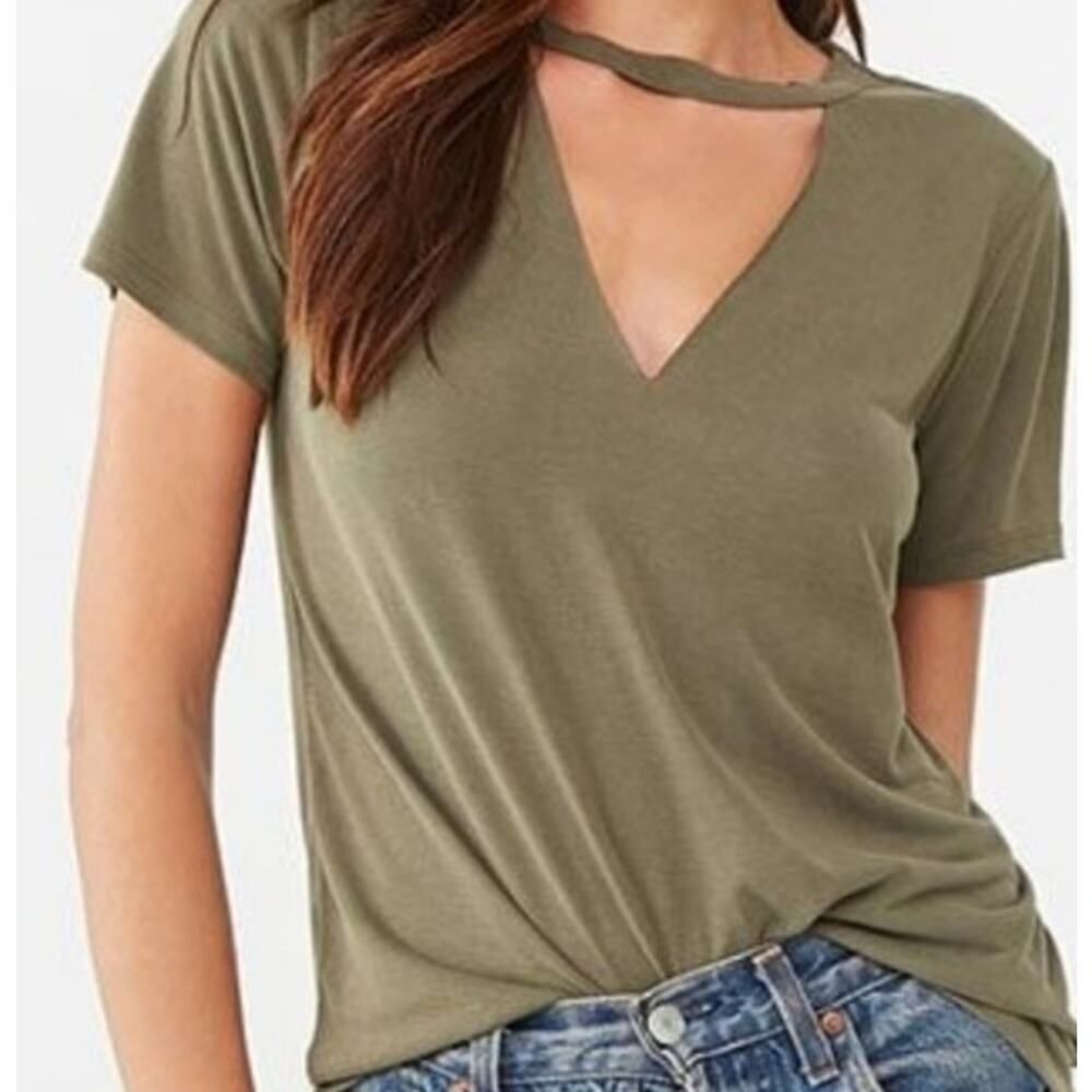 Forever 21 Green T-shirt Sz Medium